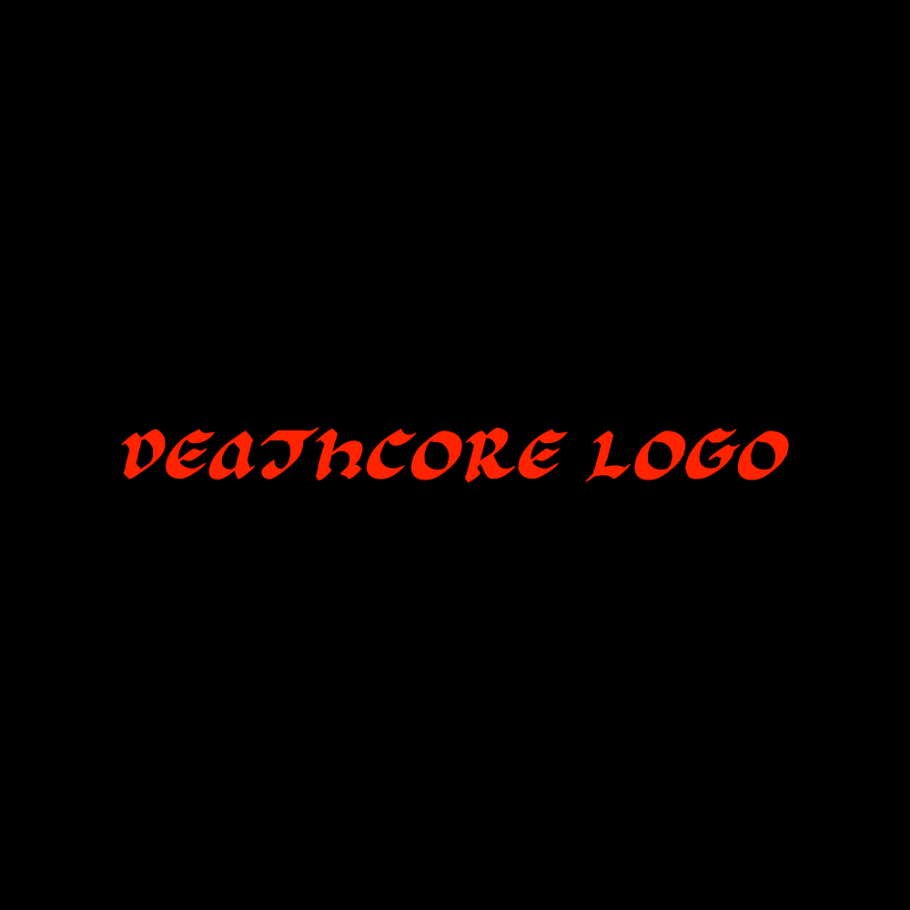 Calligraphy style deathcore logo idea.