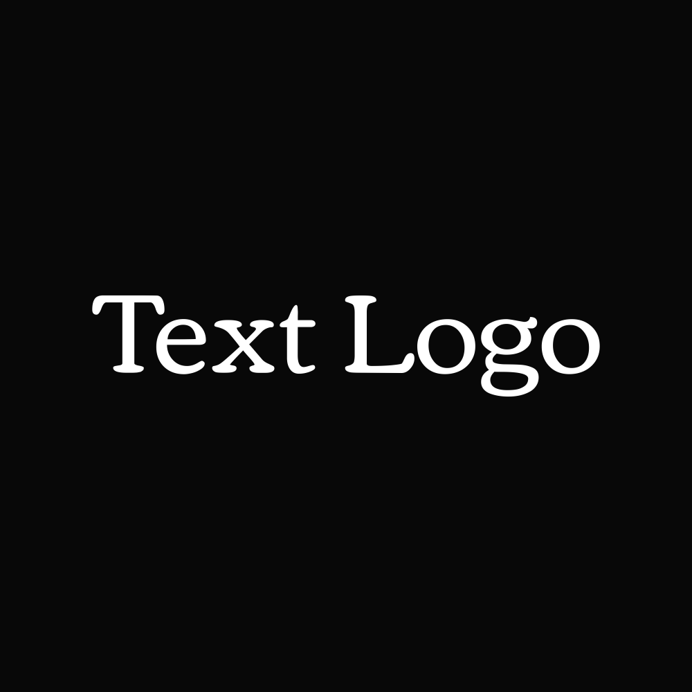 Classic typewriter font logo design idea.