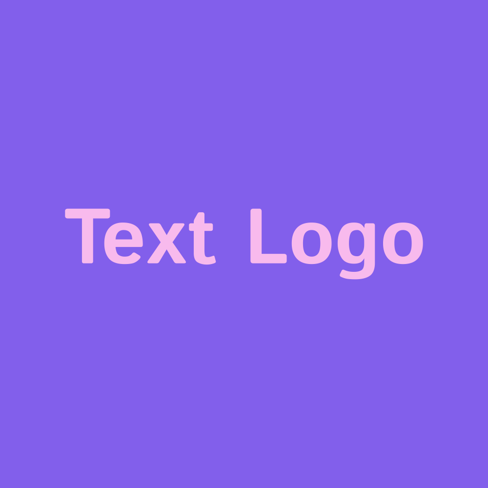 Simple purple text logo image design.