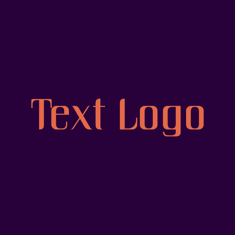Purple orange logo design ideas.