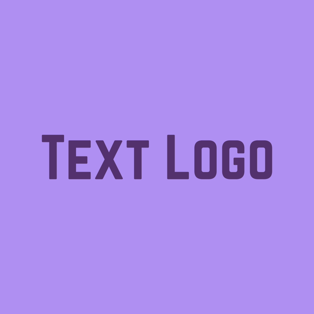 Plain purple font logo image with text.
