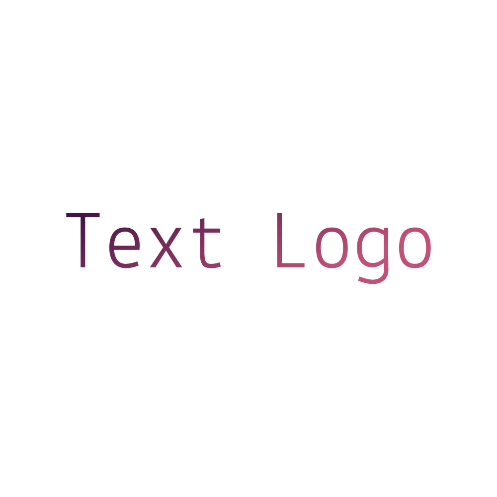 Thin pink font text logo design image.