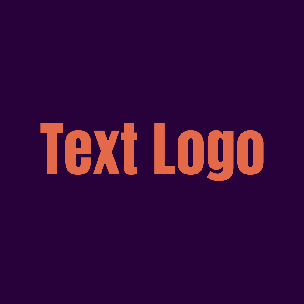 Orange tall font logo design maker.