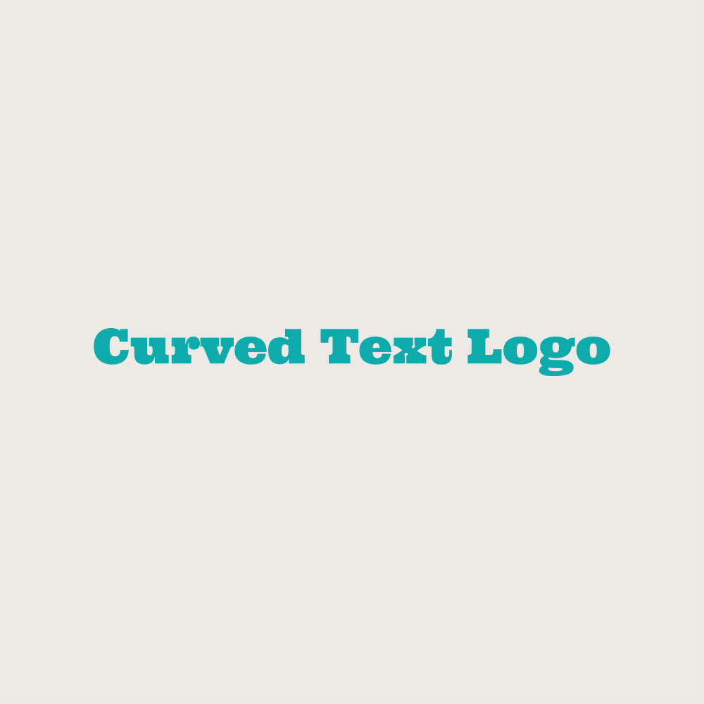 Teal block font text logo design.