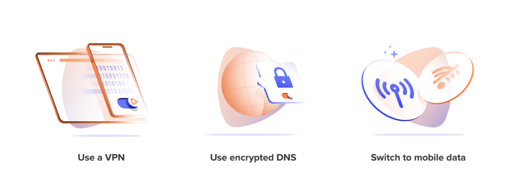 How to stop the Wi-Fi owner from seeing a browsing history.